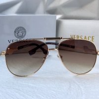 Versace VE2236 мъжки слънчеви очила авиатор унисекс дамски, снимка 9 - Слънчеви и диоптрични очила - 41968539
