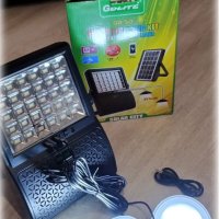 соларна система Комплект за къмпинг GDLITE gd-50, usb, bluetooth speaker, снимка 4 - Соларни лампи - 41433273