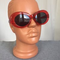 Нови Дамски Слънчеви Очила Червени Черни Прозрачни Кръгли Ретро Модел Модерни , снимка 4 - Слънчеви и диоптрични очила - 44448902