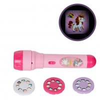 Ръчен проектор, Pink Unicorn, С 3 диска, Розов, снимка 1 - Играчки за стая - 40167793