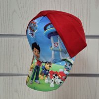 Нова детска шапка с козирка Пес патрул (PAW Patrol) в червен цвят, снимка 2 - Шапки, шалове и ръкавици - 41812300