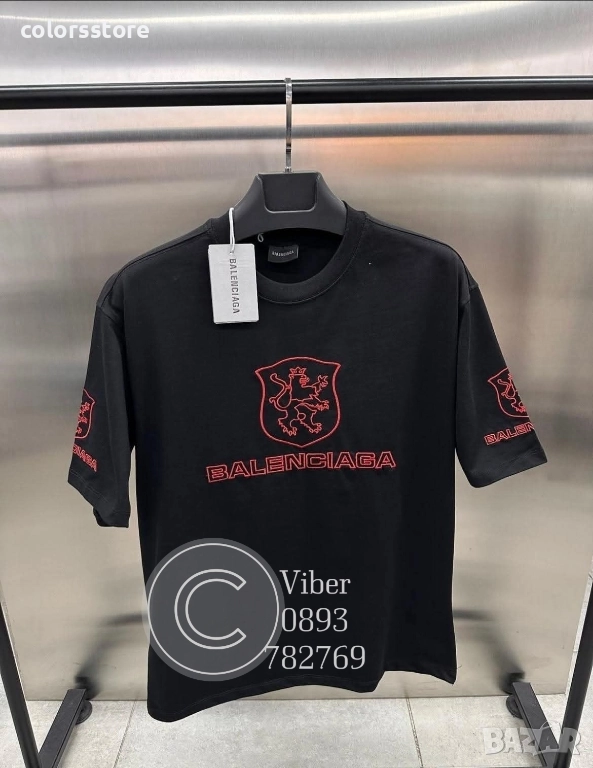 Мъжка Черна тениска Balenciaga код IM41H, снимка 1