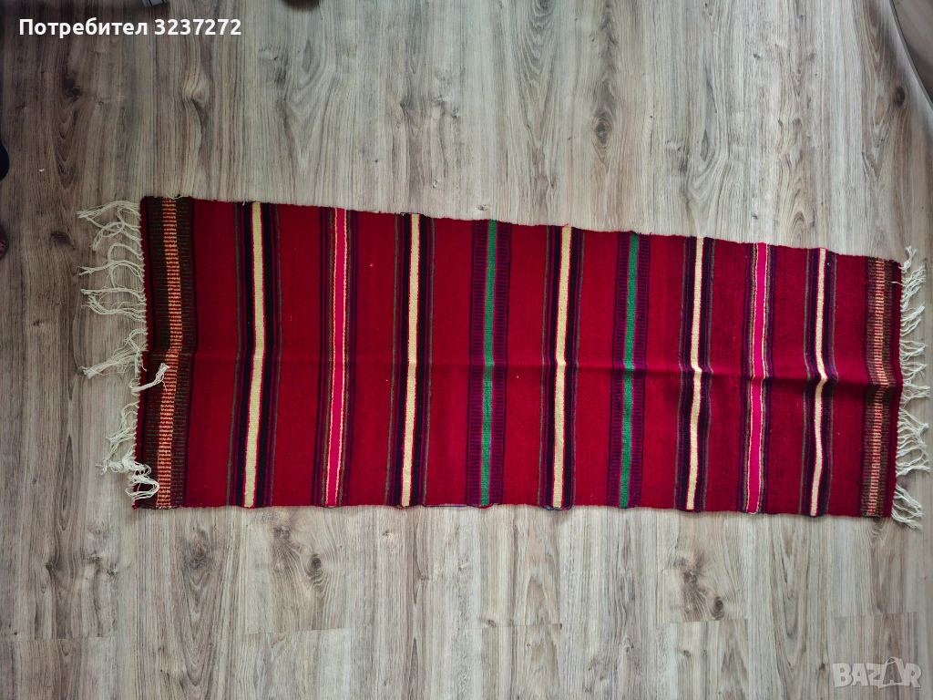 Автентично родопско килимче за молитви - вълна, снимка 1