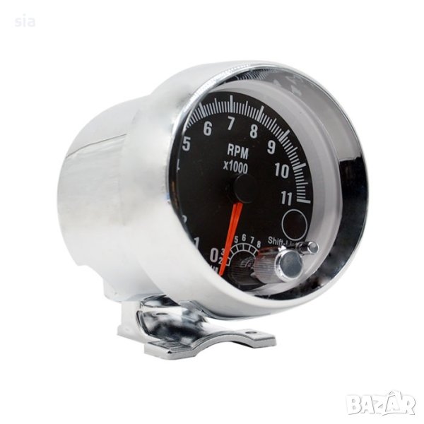 Оборотомер, Черен, 3.75", 95мм, снимка 1