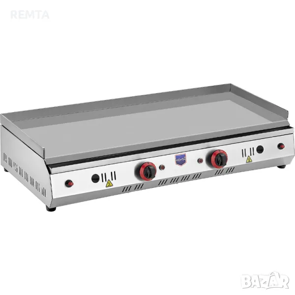 Професионална Газова Скара-плоча стоманена Гладка , 100 Cм +СЕ СЕТИФИКАТ-Турска, снимка 1