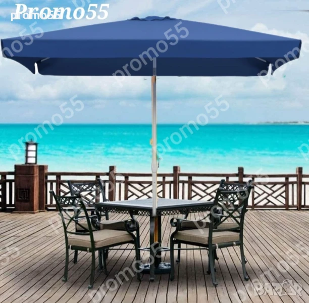 Голям чадър 230см. х230см., с клапа за стабилност при вятър, снимка 1