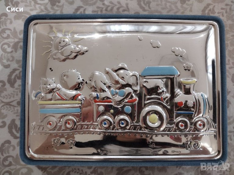 Сребърна кутия за бижута , снимка 1