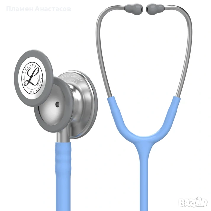 Стетоскоп Littmann Classic III – модел 5630 (Ceil Blue), професионален двустранен, снимка 1
