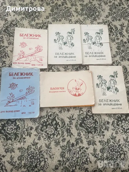 Блокчета / бележници, албуми/ с гланцова и велурена хартия от соца, снимка 1