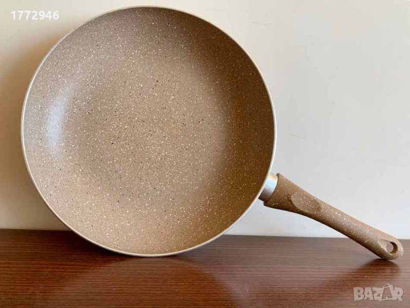 Тиган с мраморно каменно покритие Ф28 см, нов, снимка 1