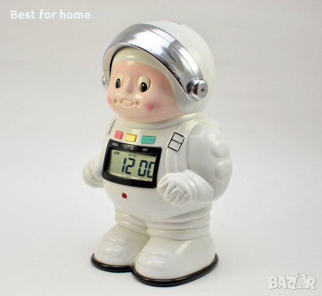 Астронавт NASA - часовник с аларма и касичка с брояч за монети, снимка 1