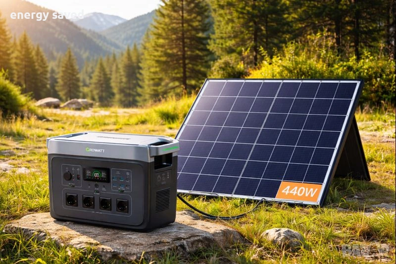 Соларна система за палатка,кемпер,вила аварийно захранване.5000W и панел 440W.БЕЗПЛАТНА ДОСТАВ, снимка 1