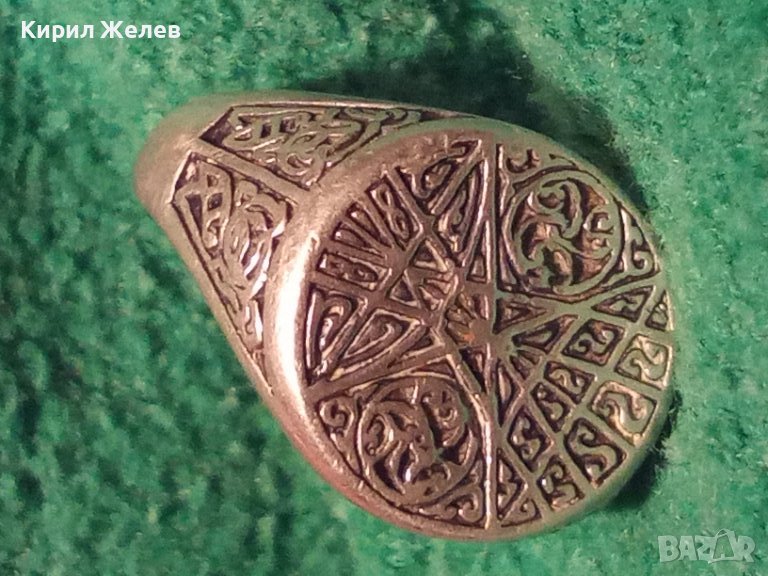 NIKOL@S 925 УНИКАЛЕН АВТОРСКИ МАРКОВ СРЕБЪРЕН МЪЖКИ ПРЪСТЕН СРЕБРО 925 НИКОЛАС NIKOLAS 16743, снимка 1