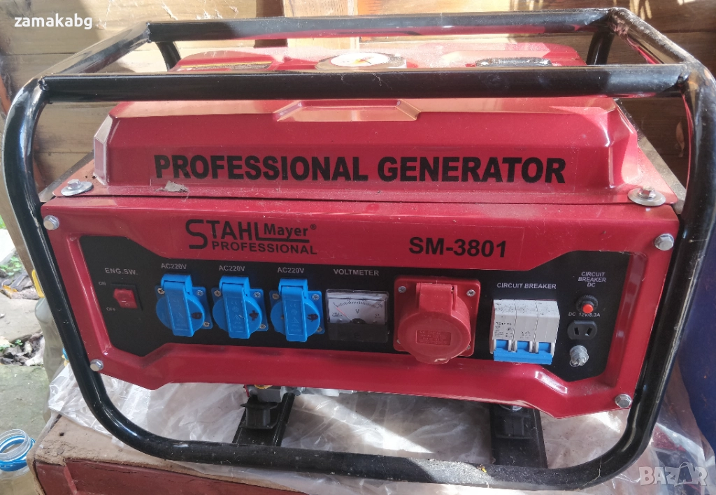 Трифазен Четиритактов Генератор За Ток 3,8KW – Агрегат Stahlmayer , снимка 1