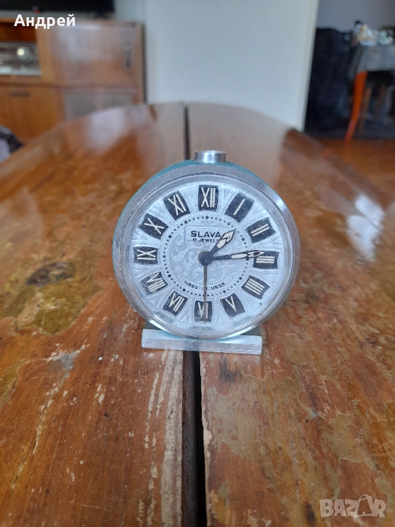 Настолен часовник,будилник СЛАВА,SLAVA #20, снимка 1