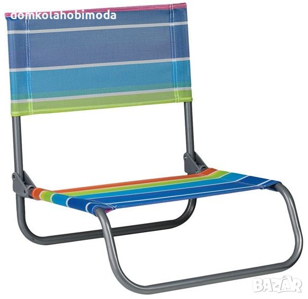 Плажен сгъваем стол, 45x41x50см. до 110 кг, снимка 1