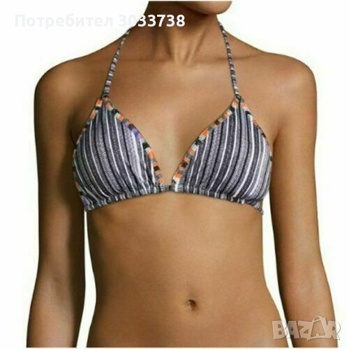 Нов Бохо Red Carter Раирано Горнище на Бански Костюм с Две Лица Размер S, снимка 1