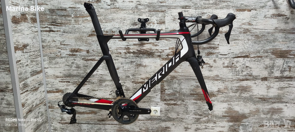 Карбонов шосеен велосипед без капли Merida Reacto 6000 Dura-Ace | L, снимка 1