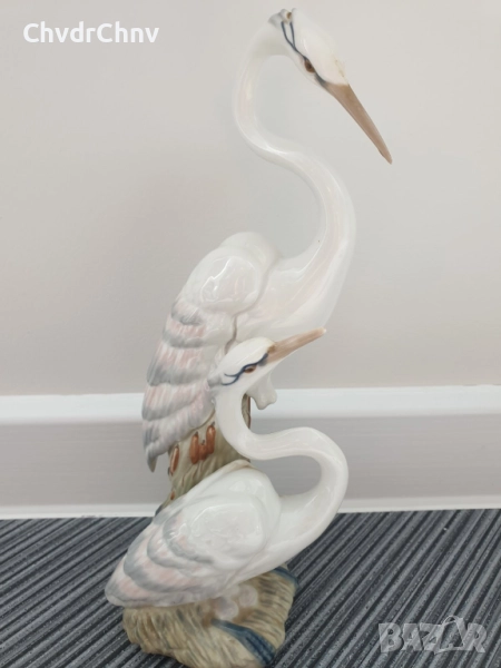 Lladro CASADES статуетка 30см/ЛАДРО КАСАДЕС испанска порцеланова фигура на жерави, снимка 1