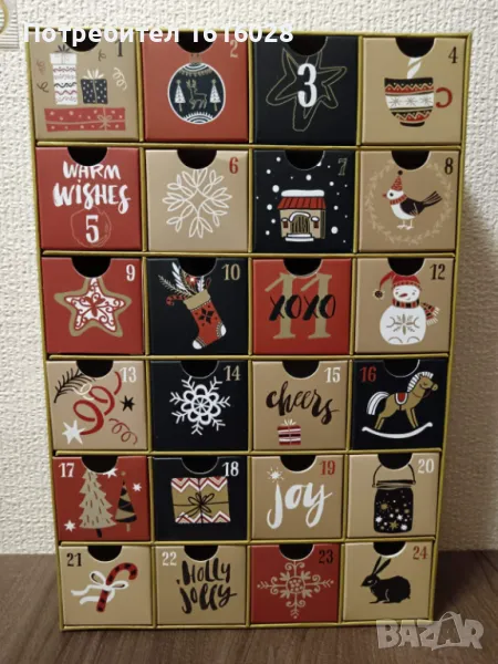 Коледен адвент календар Relaxdays, снимка 1