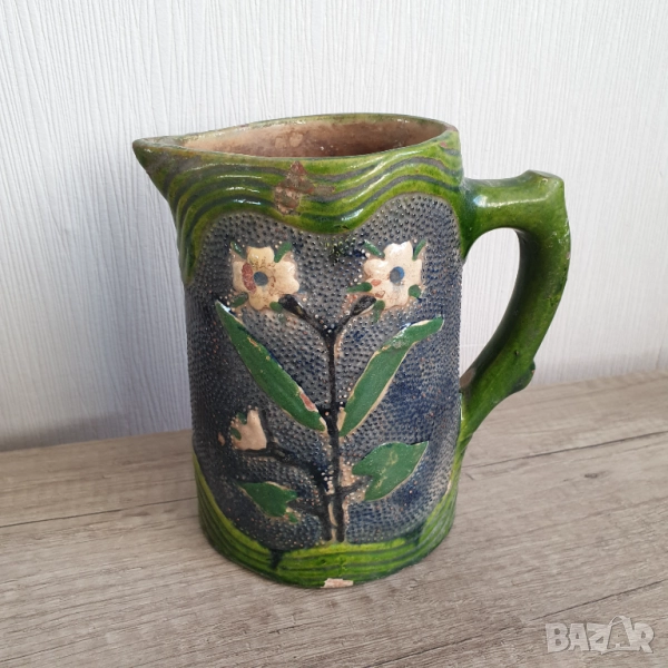 Стара керамична кана, снимка 1