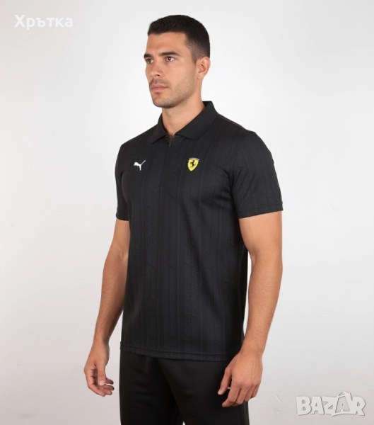 Puma x Ferrari - Оригинална мъжка тениска с яка размер M, снимка 1
