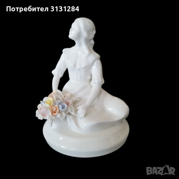Винтидж фигурка на грациозно момиче порцелан  Германия, снимка 1
