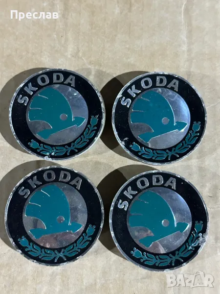4 броя оригинални капачки за джанти за Skoda, снимка 1