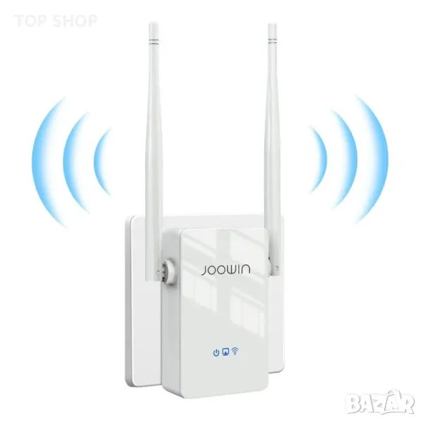 JOOWIN WiFi усилвател/ретранслатор/300Mbps/2.4GHz/WiFI/рутер/AP режими/Ethernet порт/2 антени/WPS, снимка 1