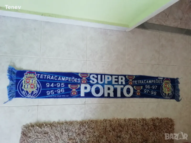 Порто Шампиони 1995 1996 1997 1998 колекционерски ретро футболен шал Super Porto Vintage , снимка 1