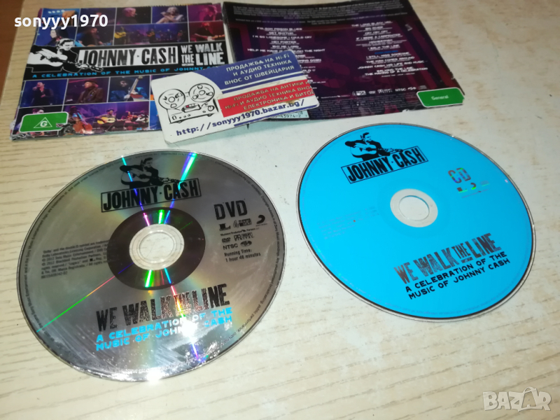 johnny cash cd+dvd ВНОС germany 0903242007, снимка 1