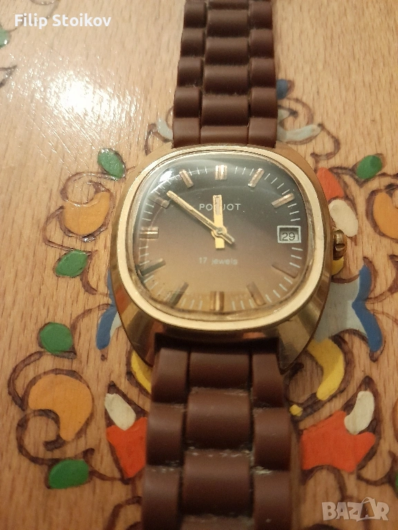 Мъжки часовник Полет позлатен, снимка 1