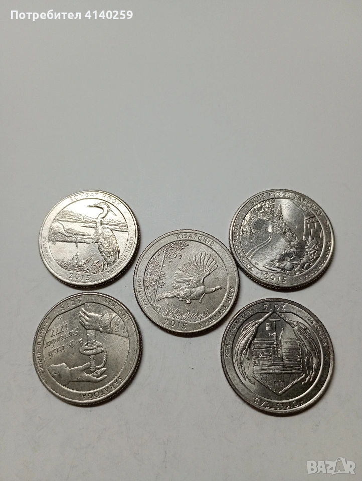 САЩ МОНЕТИ 1/4 КУОРТЪР ДОЛАР 2015 Г , снимка 1
