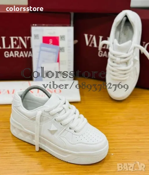 Дамски бели кецове Valentino/BR125z, снимка 1