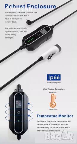 Зарядно за електромобил Type 2 Тип 2 16А - НОВО, снимка 11 - Аксесоари и консумативи - 39145756