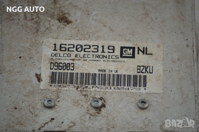 Компютър двигател Delco за Opel Vectra B № GM 16202319 NL BZKU, снимка 2 - Части - 39689292