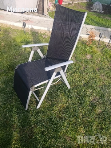 Сгъваем алуминиев стол тип шезлонг , снимка 3 - Къмпинг мебели - 53756409