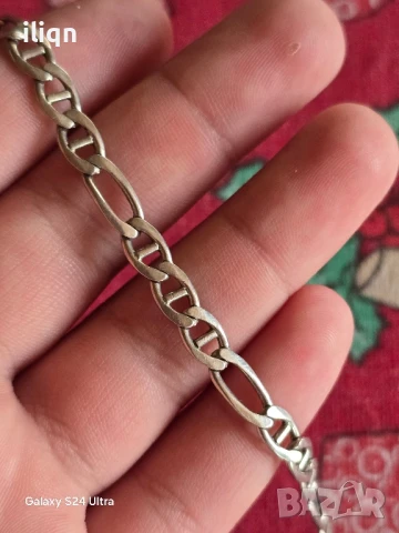 Сребърна гривна. 21см. Цена 29,99лв. За Севлиево безплатна доставка., снимка 4 - Колиета, медальони, синджири - 50908645