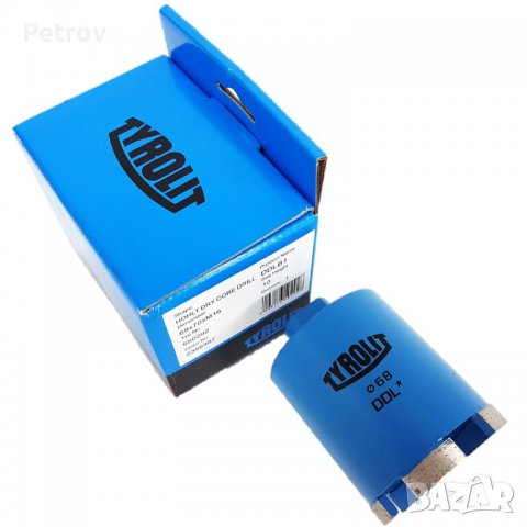 Диамантена боркорона 68x70xM16 TYROLIT DDLB1 - ПРОФЕСИОНАЛНА/ СУХО ПРОБИВАНЕ/ за конзоли/ GERMANY !!, снимка 2 - Клещи - 40221522