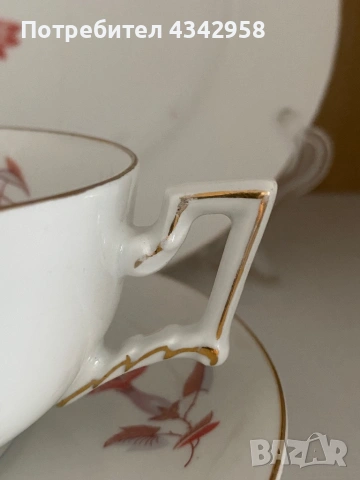Винтидж порцеланово трио Rosenthal R&C Kronach Bavaria . 1910-1930г., снимка 4 - Антикварни и старинни предмети - 53811241