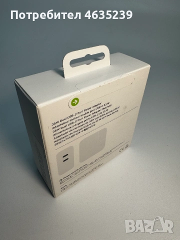 Зарядно Apple 35W Dual USB C NEW нов, снимка 2 - Оригинални зарядни - 53020339