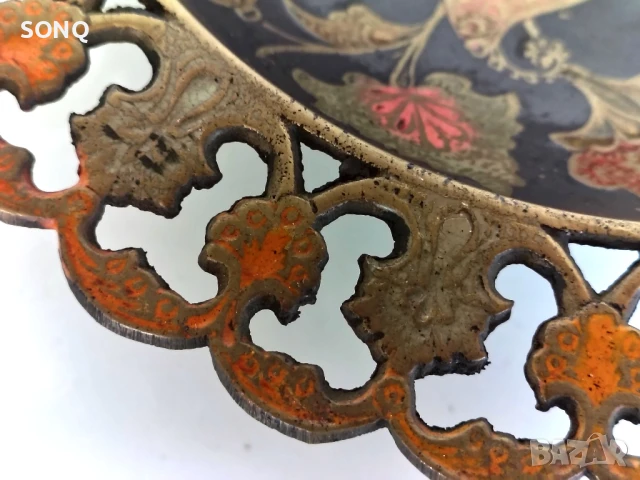 Прекрасен Стар Бронзов Съд-Фруктиера, снимка 4 - Антикварни и старинни предмети - 51156929