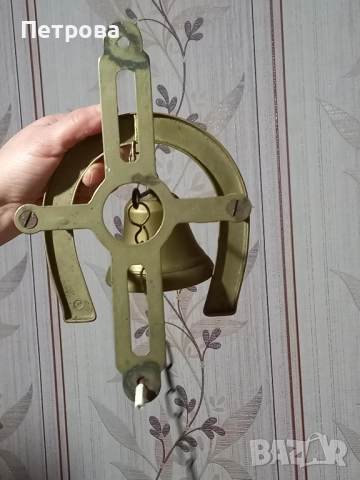 Месингова камбана, снимка 4 - Антикварни и старинни предмети - 52860325