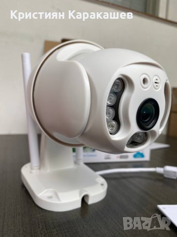 IP въртяща безжична камера 5MPX- 4+4LED (, снимка 2 - IP камери - 38870453