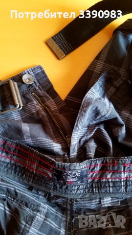 Къси карго панталони XSIDE за момче със стабилен текстилен колан, снимка 7 - Детски къси панталони - 44473312