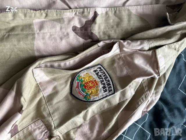 Камуфлажна военна риза на българската армия с два джоба с цип камуфлаж , снимка 3 - Ризи - 48698174