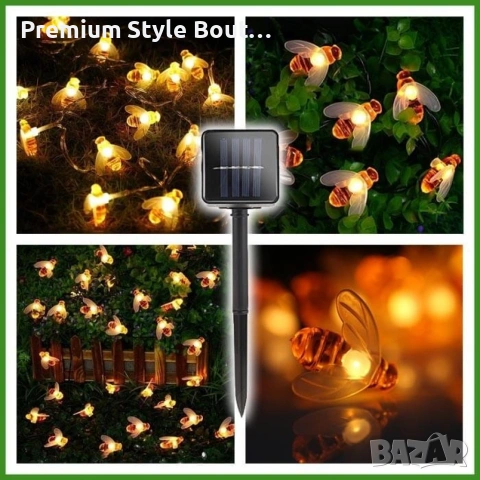 Светещи гирлянди със соларно захранвани CutesyBee SD15, снимка 2 - Соларни лампи - 53666586