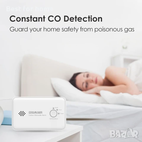 Детектор за въглероден оксид от WISUALARM, снимка 2 - Друга електроника - 50906741