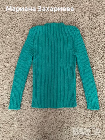Дамска блуза (пуловер), размер XS-S, ръчно плетиво, нова, снимка 2 - Блузи с дълъг ръкав и пуловери - 39472996