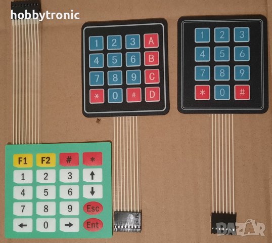 Клавиатура 4×4, 4×1 за Arduino и хоби проекти, снимка 4 - Друга електроника - 32593025